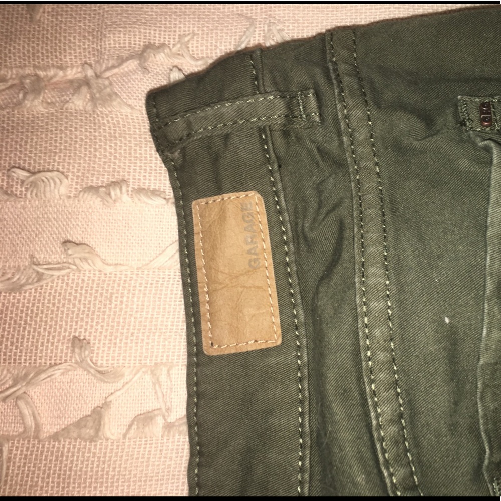 Army green jeans